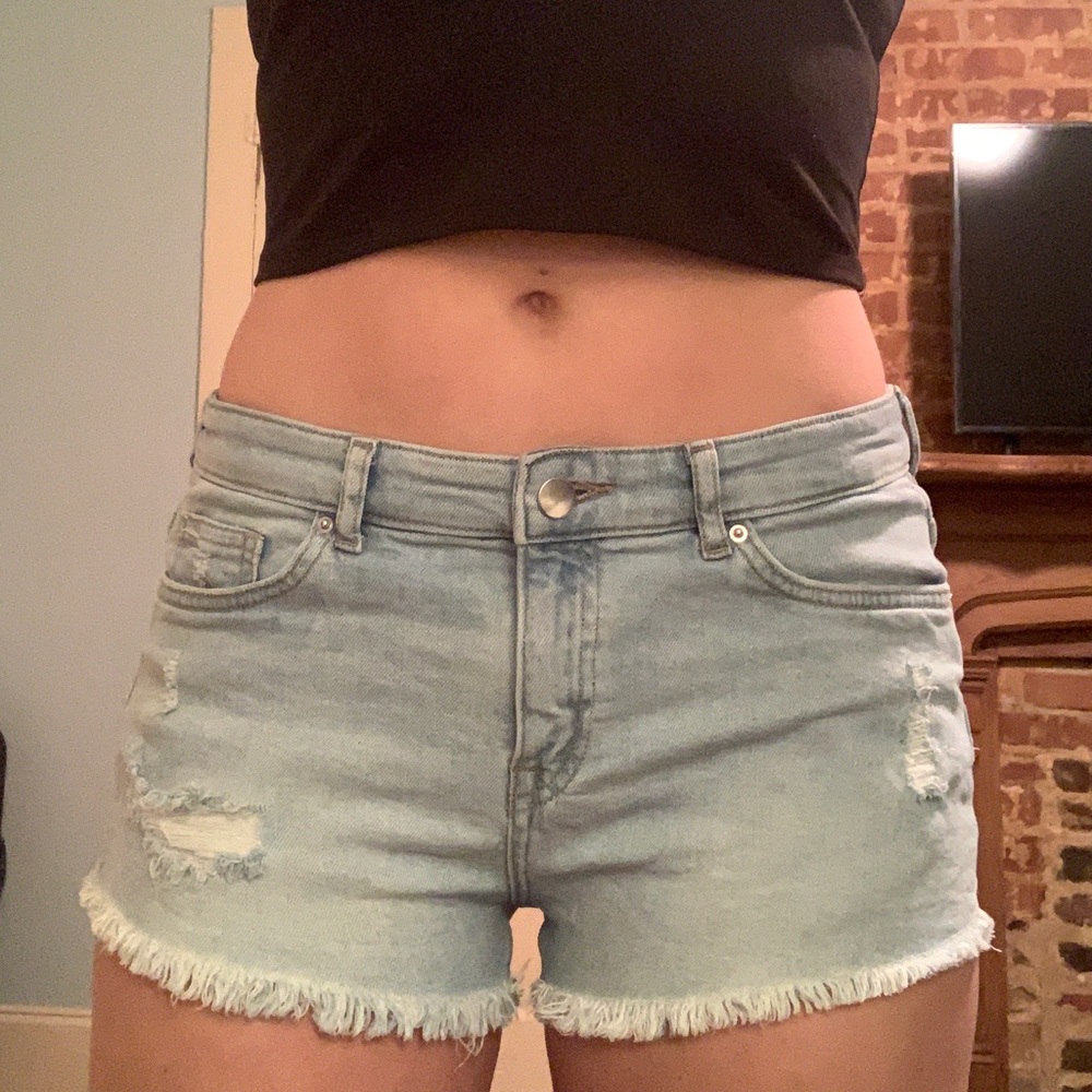 Denim shorts